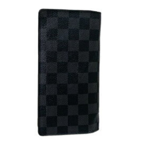 Louis Vuitton Damier Long Graphite Wallet Portefeuille Brazza - Picture 1 of 9